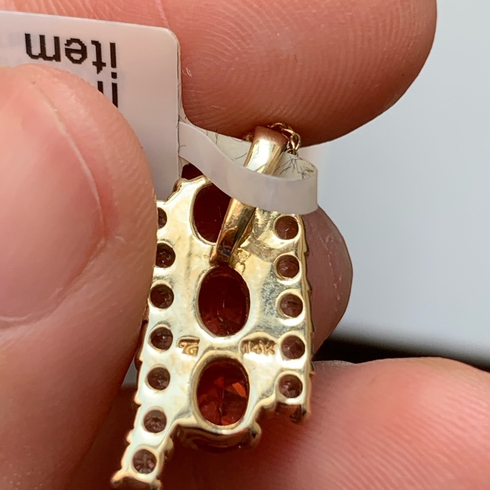 14k Andesine gemstone necklace - Picture 6 of 11
